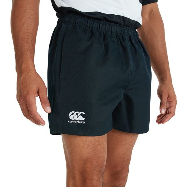 Canterbury Professional Polyester Shorts Black / Navy Kids Unisex