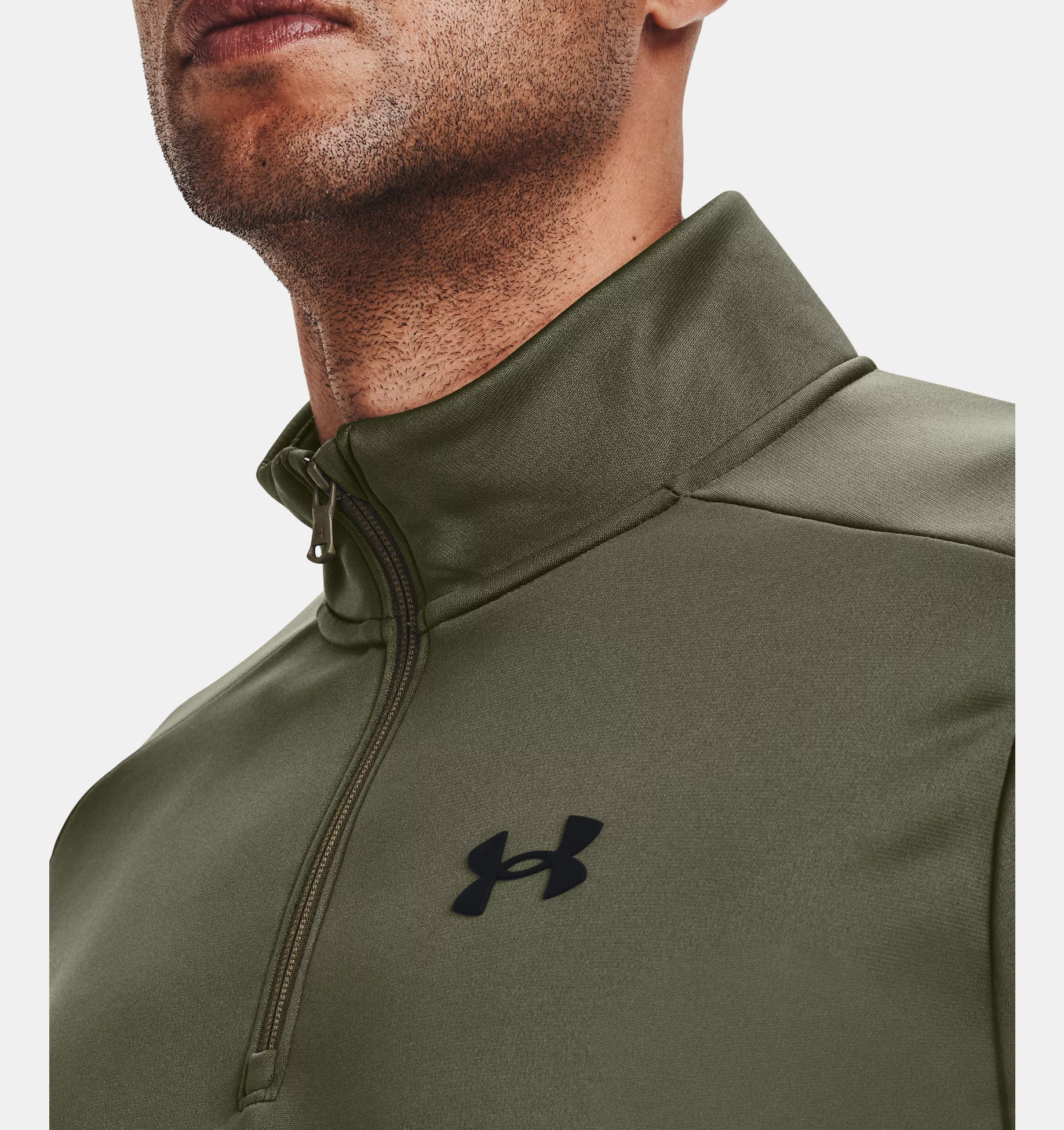 Under Armour Fleece® ¼ Zip Marine OD Green / Black (Men's)