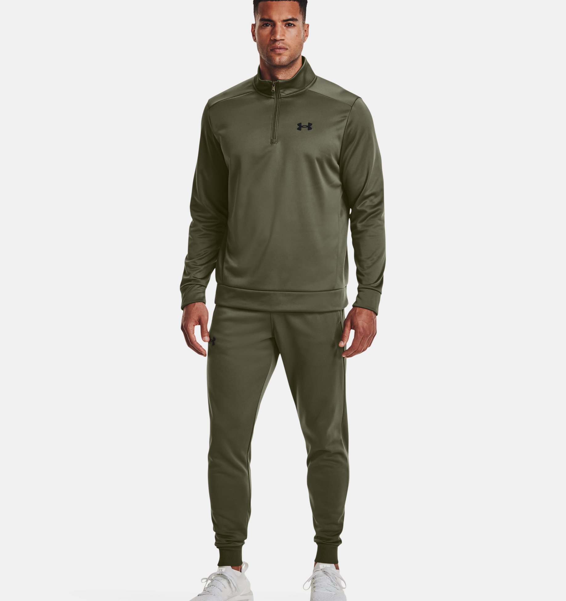 Under Armour Fleece® ¼ Zip Marine OD Green / Black (Men's)