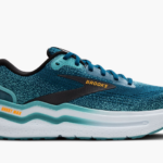 Brooks Ghost Max 2 Running Show (Wide Fit) Moroccan Blue/Aqua/Orange Pop (Men's) - Image 2