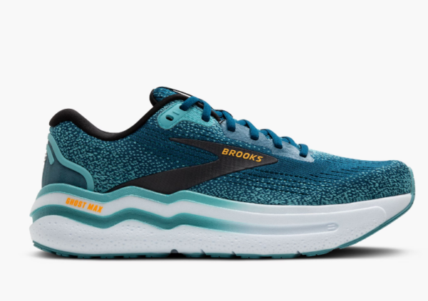 Brooks Ghost Max 2 Running Show (Wide Fit) Moroccan Blue/Aqua/Orange Pop (Men's)