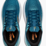 Brooks Ghost Max 2 Running Show (Wide Fit) Moroccan Blue/Aqua/Orange Pop (Men's) - Image 5