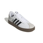 Adidas VL Court 3.0 Shoe White/Black/Tan (Women's) - Image 6