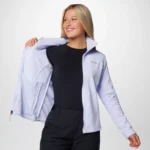 Columbia Fast Trek™ II Fleece Jacket Pink Agave |  Blue Snow Drift  (Women's) - Image 11