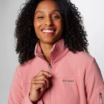 Columbia Fast Trek™ II Fleece Jacket Pink Agave |  Blue Snow Drift  (Women's) - Image 3