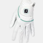 FOOTJOY WeatherSof® Left Hand Golf Glove White/Teal Size Medium (Women’s) - Image 3