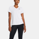 Under Armour UA Tech™ V Neck Tee Shirt White (Women's) - Image 7