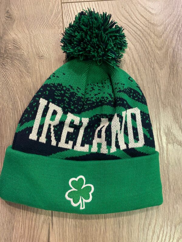 Ridge 53  Ireland Bobble Hat  Navy/Green/White