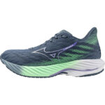 Mizuno Wave Rider 28 Running Shoe Citadel/White/Neo Mint (Women's) - Image 3