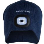 Ridge 53 LED Light Running Beanie Hat (Rechargeable by USB) Navy - Image 2