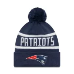 NFL New England Patriots Jake Knit Beanie Hat  Navy/White - Image 2