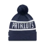 NFL New England Patriots Jake Knit Beanie Hat  Navy/White - Image 3