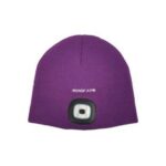 Ridge 53 LED Beanie Knit  Hat with LED  Purple - Image 2