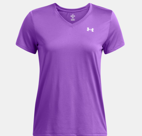 Under Armour UA Tech™ V Neck Tee Shirt Purple (Women's)