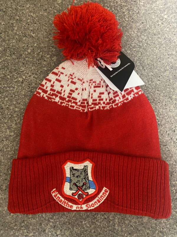 Shannon Rovers GAA Bobble Hat Red/White