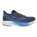 Mizuno Wave Rider 28 Running Shoe Vintage Indigo/NeoMint/FrontBlue (Men's) - Image 2