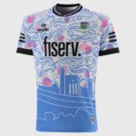 O'Neills Tipperary GAA Kids' Short Sleeve Training Top 2025 WHI/SKY/PINK (Kids/Adults) - Image 8