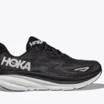 HOKA Clifton 9 Running Shoe Black/White (Men's) - Image 9