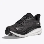 HOKA Clifton 9 Running Shoe Black/White (Men's) - Image 7