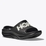 HOKA Ora Athletic Slide Black/White (Unisex) - Image 4