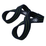 Fitness Mad Figure-8 Lifting Straps Black/Green - Image 2