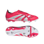 adidas Predator League Fold-Over Tongue Firm/Multi-Ground Football Boots Lucid Red/White/Black (Adults) - Image 10