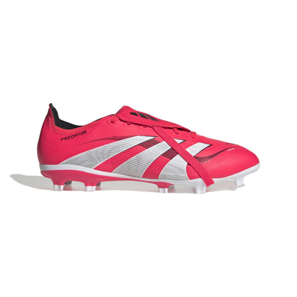 adidas Predator League Fold-Over Tongue Firm/Multi-Ground Football Boots Lucid Red/White/Black (Adults)