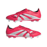 adidas Predator League Fold-Over Tongue Firm/Multi-Ground Football Boots Lucid Red/White/Black (Adults) - Image 8