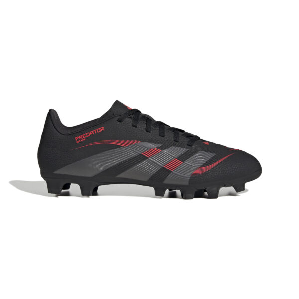 adidas Predator Club Firm Ground/Multi Ground Football Boot Black/Red (Adults)