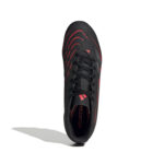 adidas Predator Club Firm Ground/Multi Ground Football Boot Black/Red (Adults) - Image 11