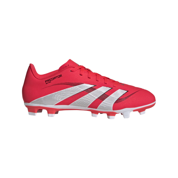 adidas Predator Club Firm Ground/Multi Ground Football Boot Lucid Red/White Black (Adults size 6 - 6.5)