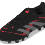 Adidas Predator Club Firm/Multi-Ground Football Boots Core Black / Grey Four / Lucid Red (Kids) - Image 11