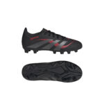 Adidas Predator Club Firm/Multi-Ground Football Boots Core Black / Grey Four / Lucid Red (Kids) - Image 12