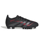 Adidas Predator Club Firm/Multi-Ground Football Boots Core Black / Grey Four / Lucid Red (Kids) - Image 2