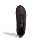 Adidas Predator Club Firm/Multi-Ground Football Boots Core Black / Grey Four / Lucid Red (Kids) - Image 3