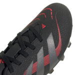 Adidas Predator Club Firm/Multi-Ground Football Boots Core Black / Grey Four / Lucid Red (Kids) - Image 8