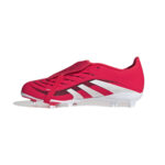 adidas Predator League Fold-Over Tongue Firm Football Boots Lucid Red/White/Black (Kids) - Image 3