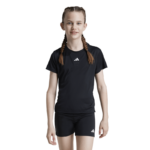 adidasTrain Essentials Regular Fit Logo Training T-Shirt  Black/White (Girls_ - Image 2