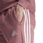 adidas Essentials Fleece 3-Stripes Tapered Cuff Joggers Pink/White (Men’s) - Image 4