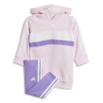 adidas Essentials Tiberio 3-Stripes Tracksuit  Pink/Purple/White (Girls) - Image 10