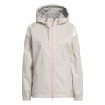 adidas RAIN.RDY Hooded Golf Jacket Wonder Taupe (Women's) - Image 8