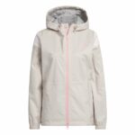 adidas RAIN.RDY Hooded Golf Jacket Wonder Taupe (Women's) - Image 7