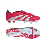 adidas Predator League Fold Over Tongue Soft Ground Football Boot - Lucid Red/White/Black Size 6 (Adults) - Image 8