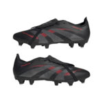 adidas Predator League Soft Ground  Football Boot Core Black / Grey Four / Lucid Red Size 13 (Adults) - Image 4