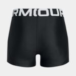 Under Armour HeatGear® Shorty Shorts Downpour Black /White (Girls) - Image 3