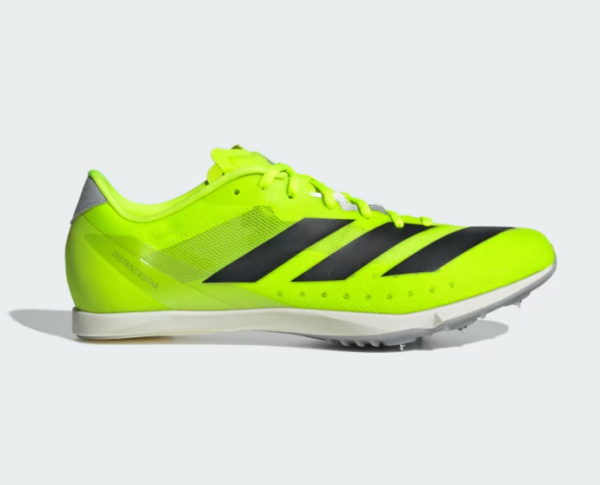 adidas Adizero Distancestar Shoe / Running Spikes Lucid Lemon / Core Black / Halo Silver (Adults)