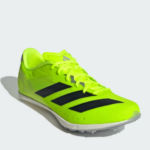 adidas Adizero Distancestar Shoe / Running Spikes Lucid Lemon / Core Black / Halo Silver (Adults) - Image 3