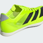 adidas Adizero Distancestar Shoe / Running Spikes Lucid Lemon / Core Black / Halo Silver (Adults) - Image 2