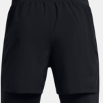 Under Armour UA Launch 5" 2-IN-1 Shorts   Black (Men's) - Image 7