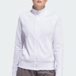 adidas Lightweight Full Zip Golf Jacket White (Women’s) - Image 3